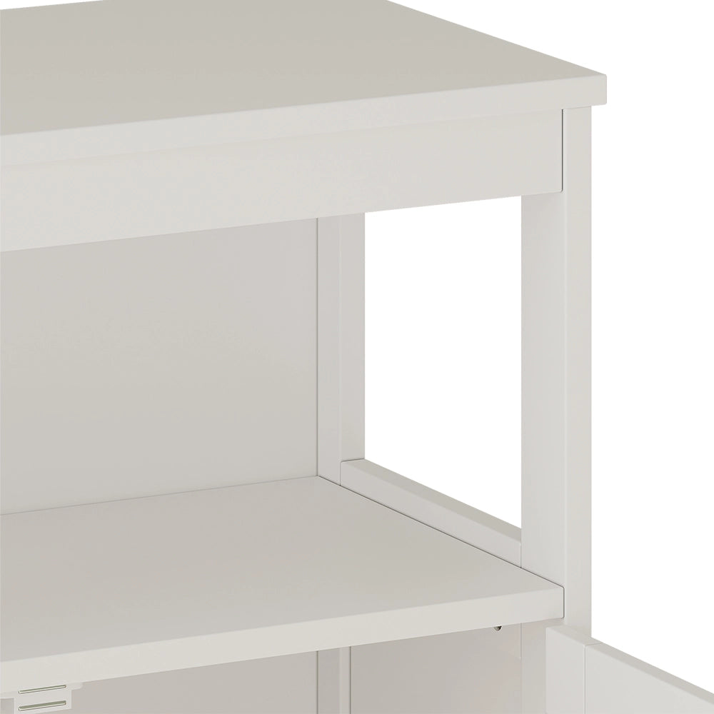 Vicco Mobiletto bagno Bianco 60 x 80 cm con ante e vano a giorno