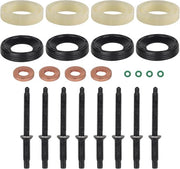Kit di sigillatura iniettore 1.6 HDI - con 8 viti - Kit O-Ring iniettore 198185 198299 1982A0 - Compatibile con Citroën e Peugeot