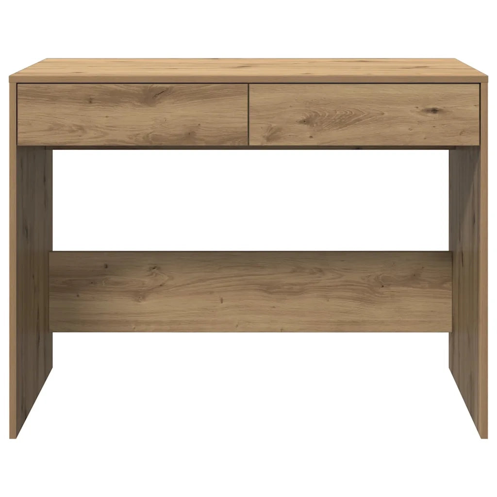 Scrivania Rovere Artigianale 101x50x76,5cm in Legno Multistrato 856765