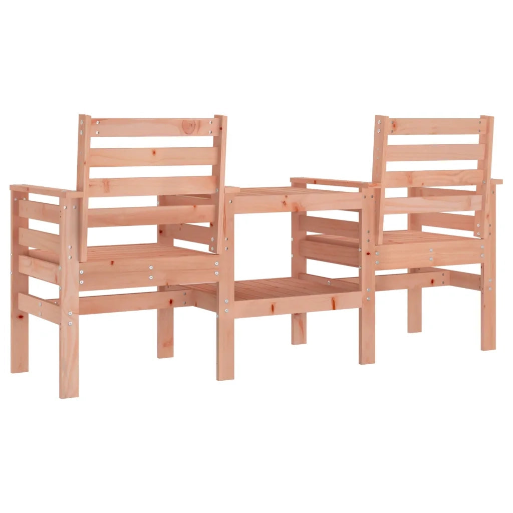 Panca da Giardino con Tavolino 2 Posti Legno Massello Douglas 825161