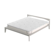 Topper Matrimoniale Maxi 180x200 cm Memory Sfoderabile Fodera Silver con Elastici in Poliestere e Fibra Bianco