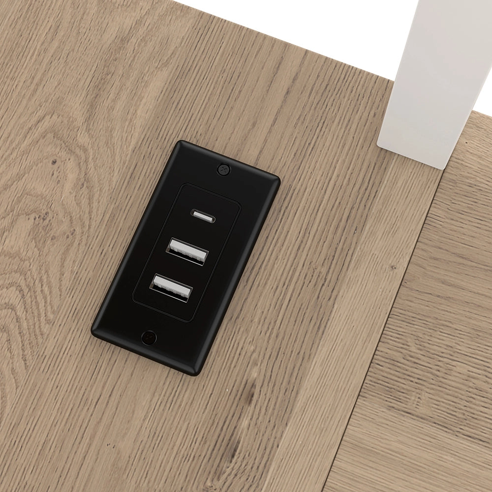 Letto a soppalco - Xylo - 90x200 cm scrivania USB LED bianco