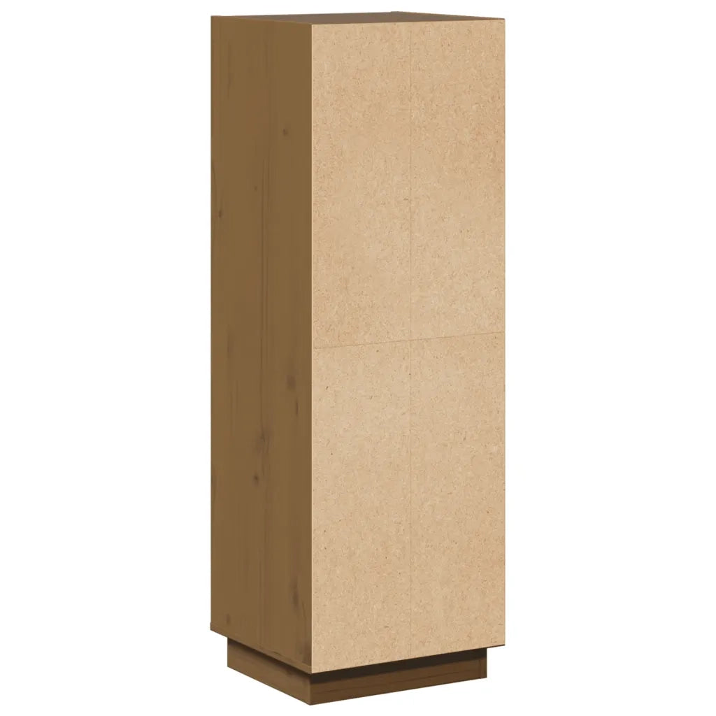 Credenza Marrone Miele 37x34x110 cm in Legno Massello di Pino cod mxl 14863