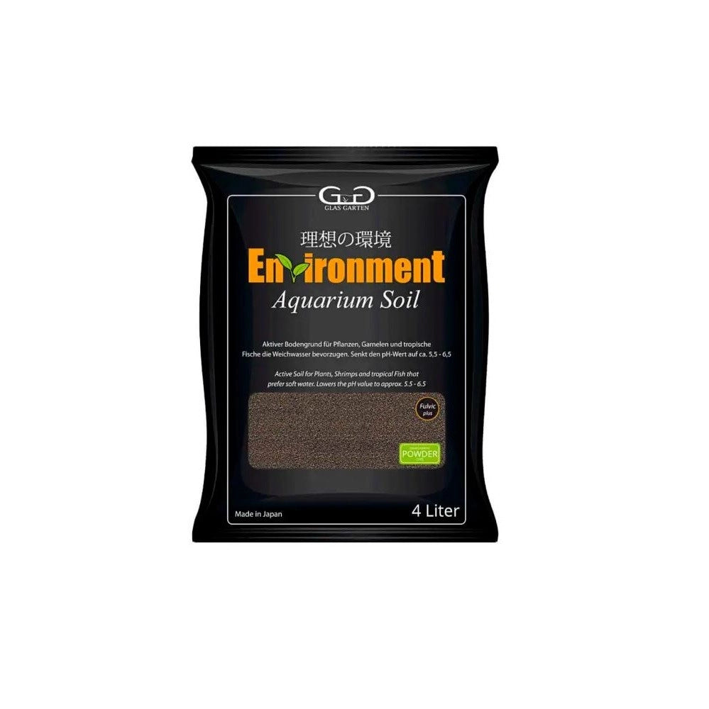 Environment Aquarium Soil Powder 4L - substrato ideale per piante, gamberetti e pesci tropicali