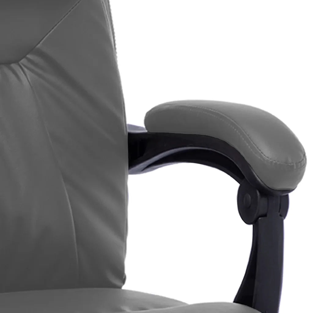 Sedia da Ufficio | Sedia da Gaming Massaggiante Antracite in Similpelle