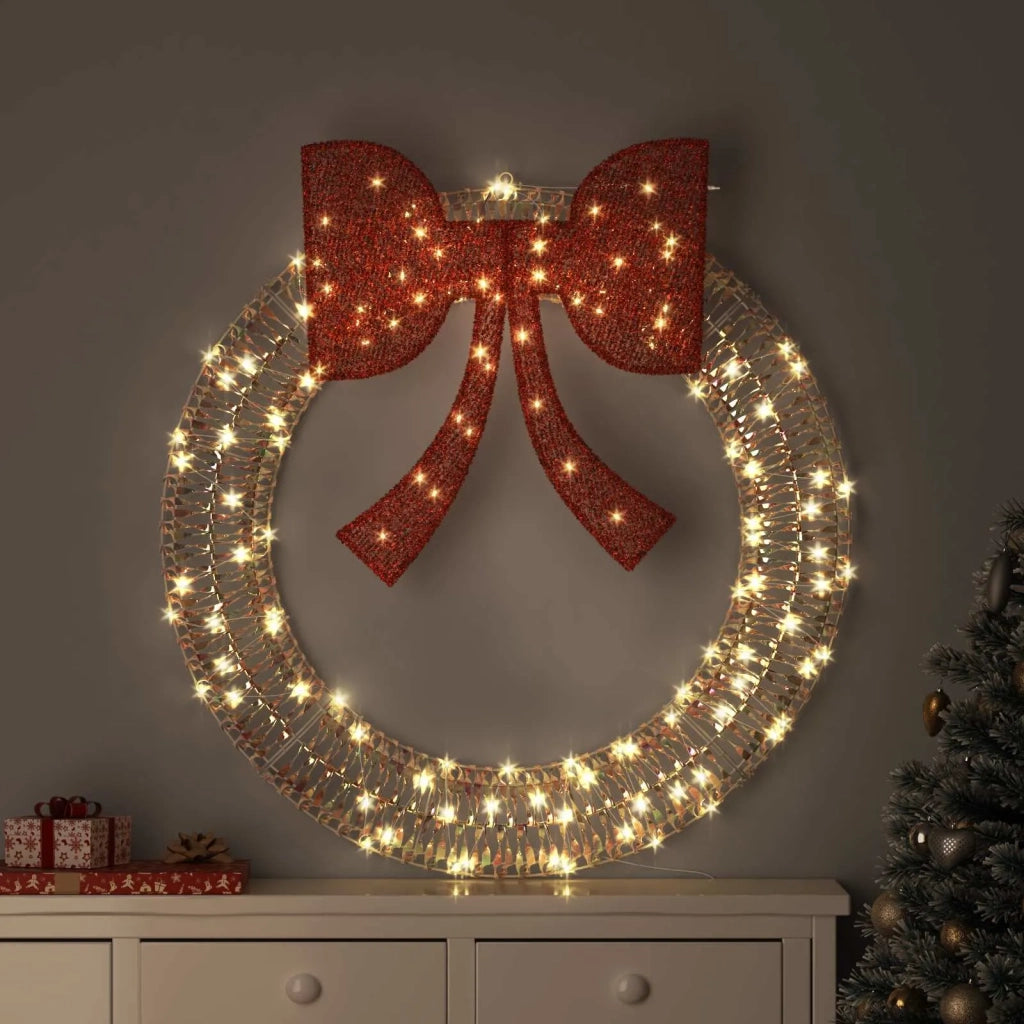 Ghirlanda con 150 LED Bianco caldo 121 x 121 x 10 cm PET