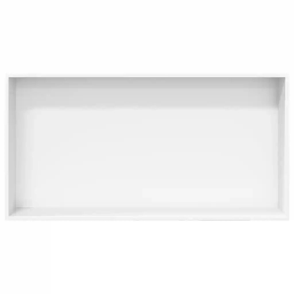 Nicchia per Doccia Bianco Opaco 62x32x9cm in Acciaio Inox 4005131