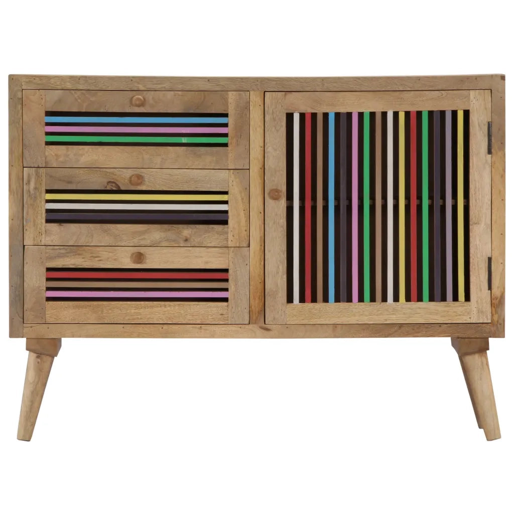 Credenza 100x30x75 cm in Legno Massello di Mango 249866