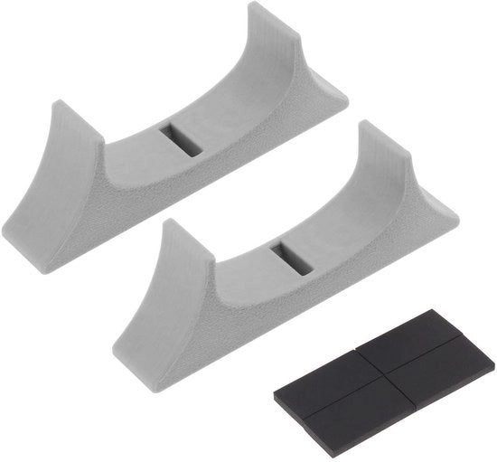 Supporto per Console - 2 Pezzi - Progettazione Rafforzata per il Raffreddamento - Compatibile con Wii U - Plastica - Dimensioni 79 x 15 x 27 mm - Supporto Standard per Console da Gioco