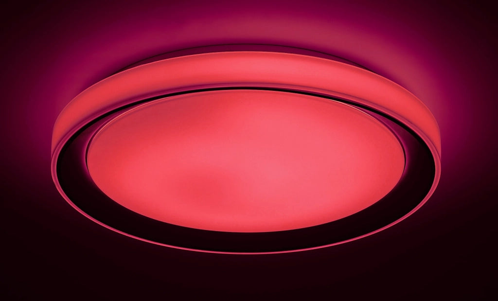 Plafoniera LED RGB WiFi Rabalux Everest 51cm 40W cromo