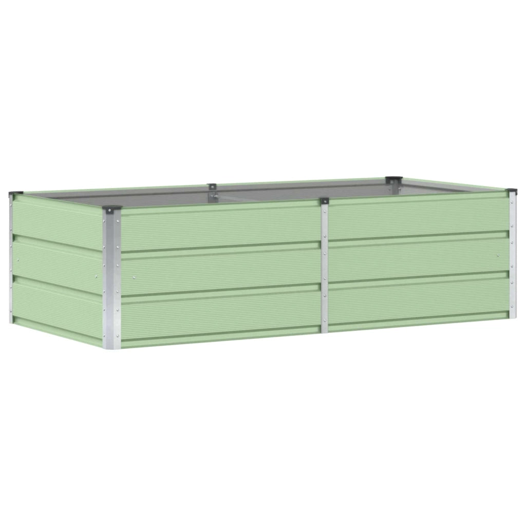Fioriera moderna multiuso per interni/esterni 160 x 80 x 45 cm stile industriale acciaio verde 02_0059266