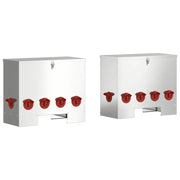 Feeder per pollo 2 pz Argento 60,5 x 29 x 51 cm CFW7621254