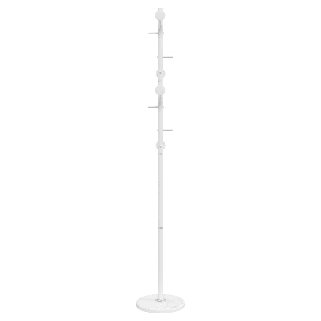 Appendiabiti Bianco 176 cm in Ferro Verniciato a Polvere 377095