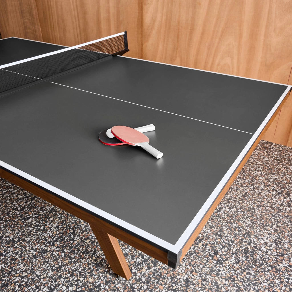 Tavolo da ping pong per interni deluxe con 2 racchette e 3 palline,