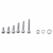 Accessori di fissaggio 600 pezzi - M2 Assortimento - Acciaio inossidabile 304 - Viti 100 pezzi - Anelli piatti 100 pezzi - Viti a veer 100 pezzi - Materiale di fissaggio