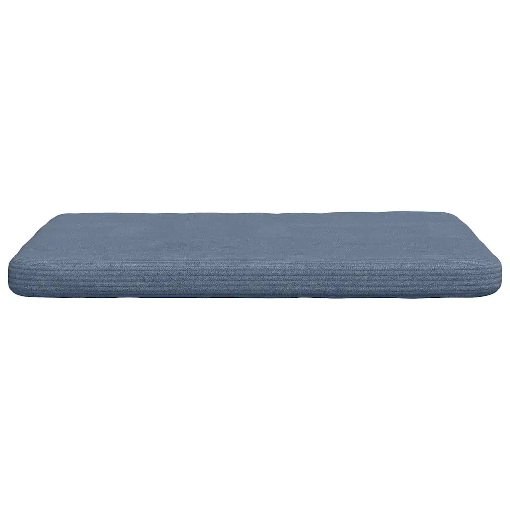 Cuscini per Seduta 4 pcs Blu 40 x 40 x 3 cm Tessuto in Cords 42015227