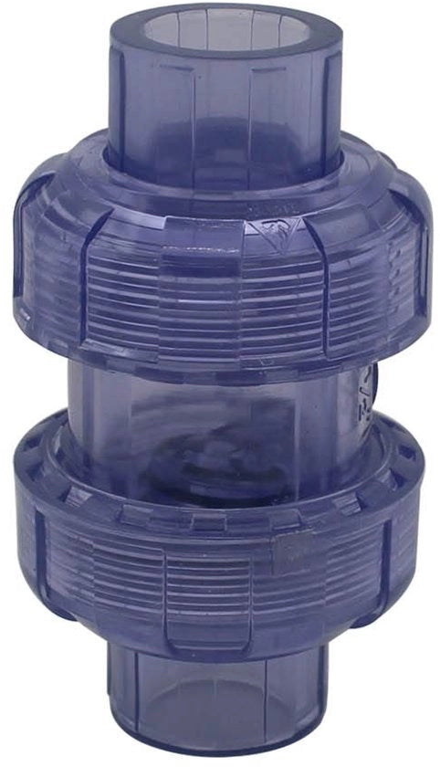 Valvola di ritorno 25mm - Valvola di ritorno in PVC - Valvola di ritorno - Valvola di scarico - Impermeabile - Translucida - Valvola di scarico di scarico