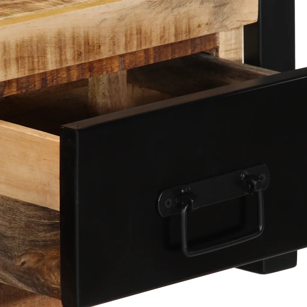 Mobile Porta TV 100x30x25 cm in Legno Massello di Mango Grezzo 4013597