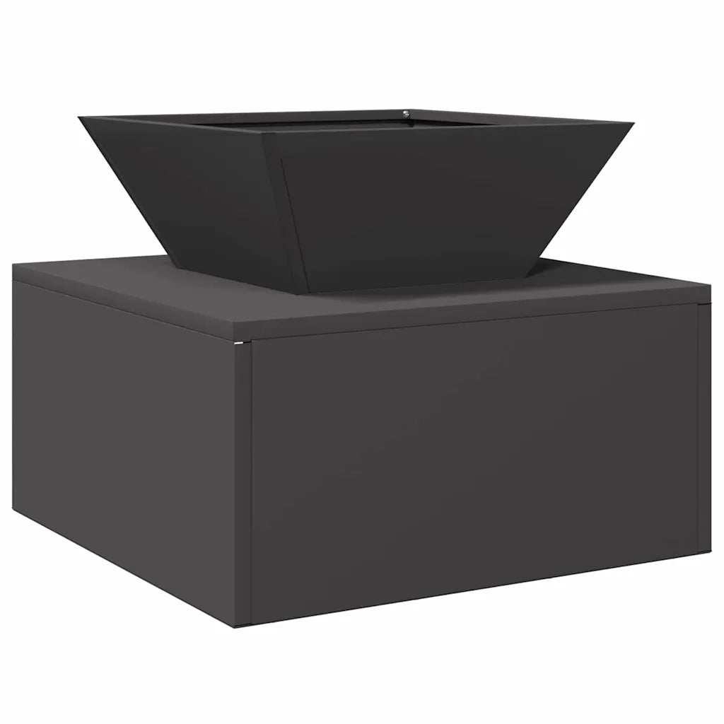 Focolare-Stufa-Camino Nero 50 x 50 x 40 cm Acciaio 388168