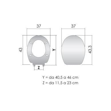 SEDILE COPRIWC Q+ IN TERMOPLASTICO BIANCO