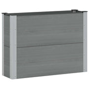 Letto rialzato da giardino Grigio 100 x 30 x 72 cm