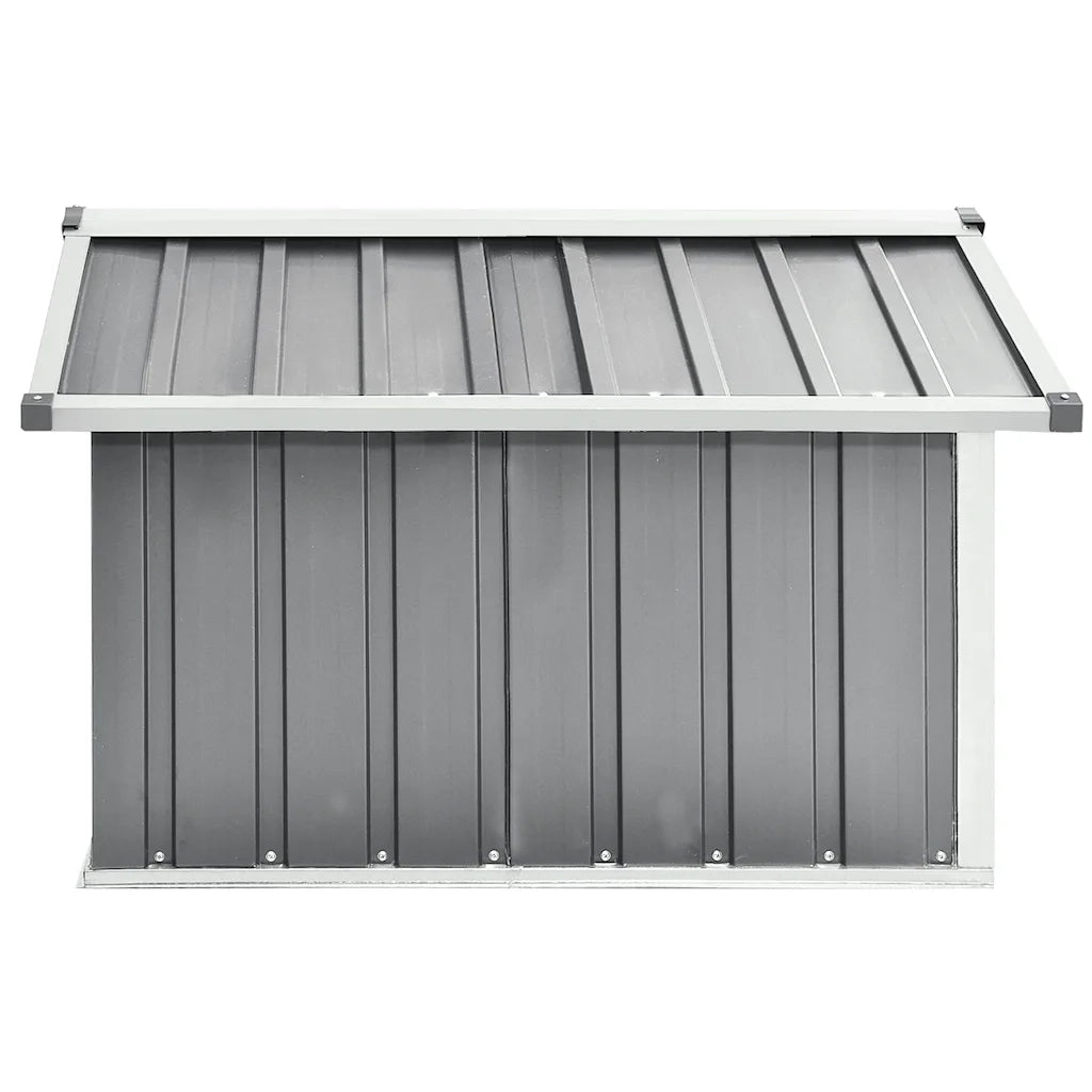 Capanno per Robot Tosaerba 92x97x63 cm Acciaio Zincato Grigio 150908