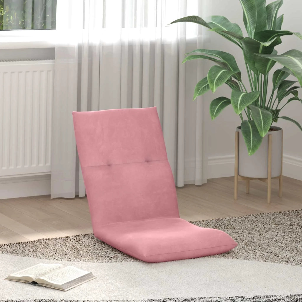 Sedia a pavimento regolabile Rosa Velluto