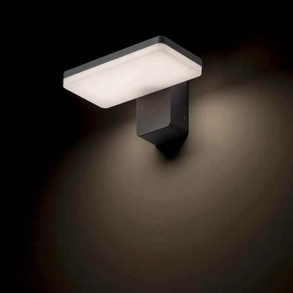 Lampada applique RINA da parete grigio antracite  230V LED 12W IP65  3000K
