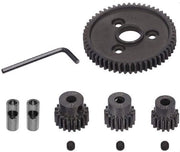 Set di ingranaggi a denti a spillo 54T - Incluso ingranaggio a denti a spillo - Ingranaggi a denti a spillo 15T/17T/19T - Compatibile con Traxxas Slash 4x4/2WD - Ingranaggi metallici - Inclusa guida di montaggio - Set di ingranaggi