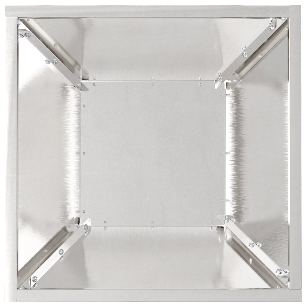 Fioriere a Ciotola per Giardino 5 pz 35x35x15 cm Acciaio Inossidabile