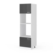 Vicco Set mobili bagno Antracite lucido 60 cm