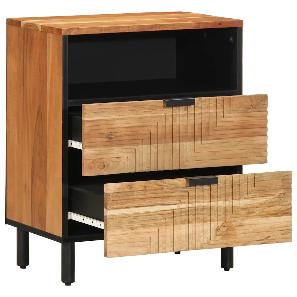 Armadio da Notte con cassetto Marrone 50 x 33 x 62 cm 4017766