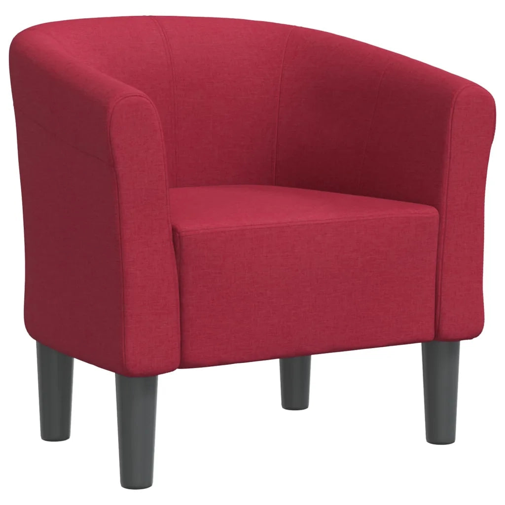 Poltrona | Sedia Relax Cabriolet Rosso Vino in Tessuto
