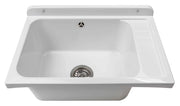 PILOZZO ULTRA da muro in PP - Dim: 58 X 38 cm - Completo di GRIGLIA - CR - Colore: BIANCO LUCIDO