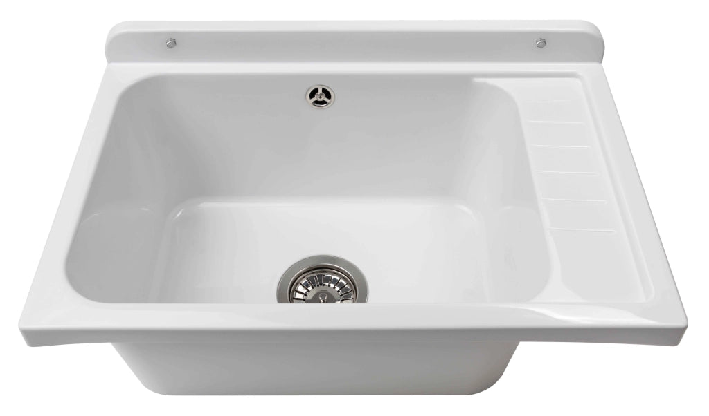 PILOZZO ULTRA da muro in PP - Dim: 58 X 38 cm - Completo di GRIGLIA - CR - Colore: BIANCO LUCIDO