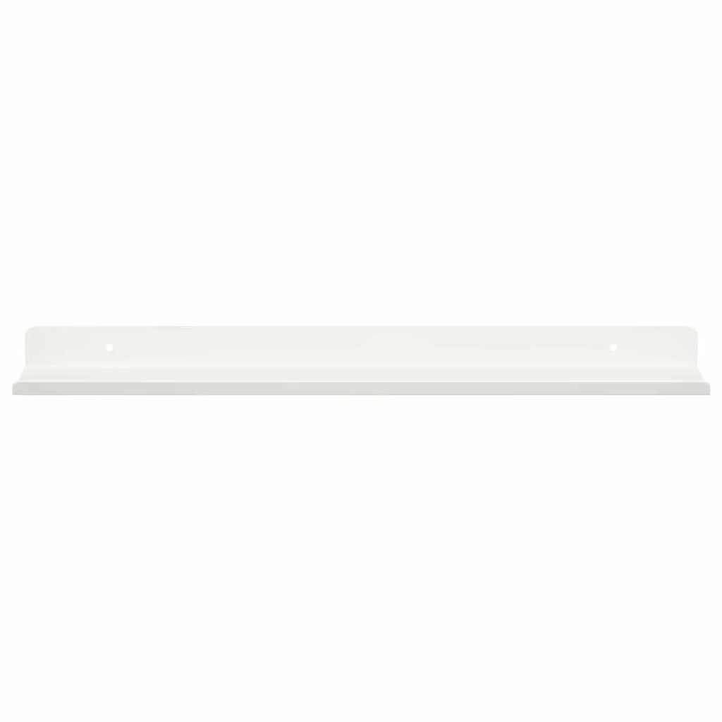 Mensola sospesa 4 pcs Bianco 40 x 8,5 x 2,5 cm Acciaio