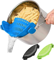 Silicone setaccio universale per pasta, verdure e frutta - Resistentente al lavastoviglie e privo di BPA