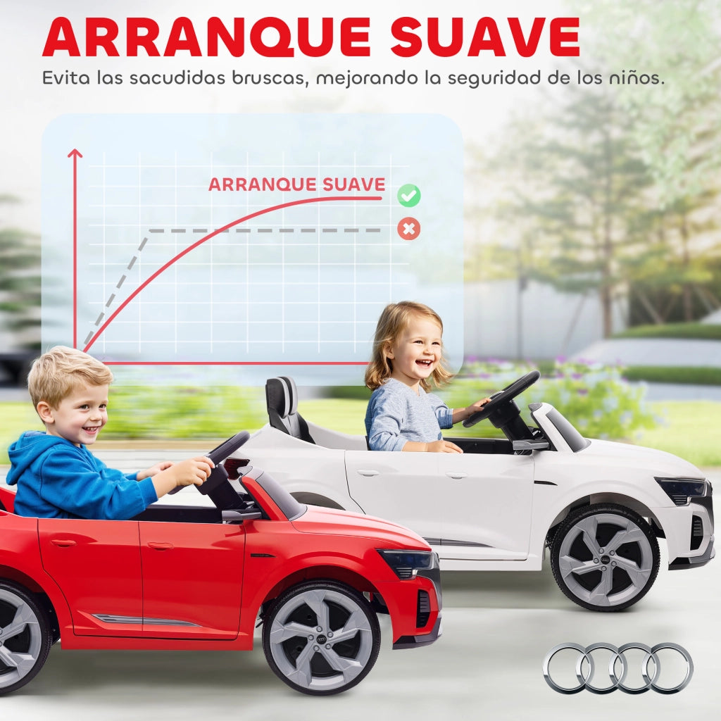 Auto Elettrica per Bambini Audi Q8 e-tron Sportback ¨C zephmum ¨C Rosso con Telecomando