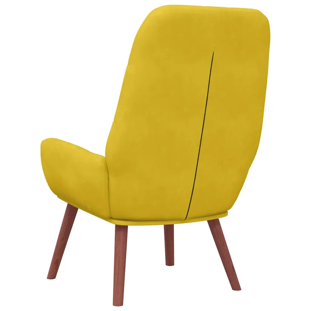 vidaXL Poltrona Relax Giallo in Velluto