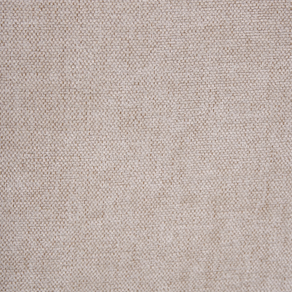 Poltrona beige-bianco sporco in ciniglia con base girevole in acciaio seduta rigida per soggiorno stile scandinavo moderno