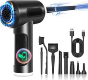 Aspiratore a aria compressa con 3 velocità 91000 giri/min - 6000 mAh batteria - Penna di pulizia