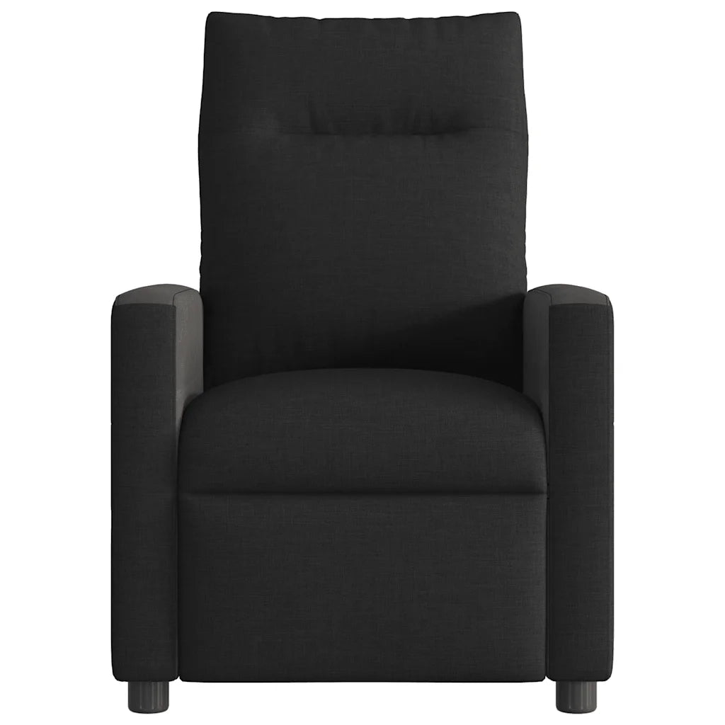 Poltrona Massaggiante | Sedia Relax Reclinabile Elettrica Nera in Tessuto