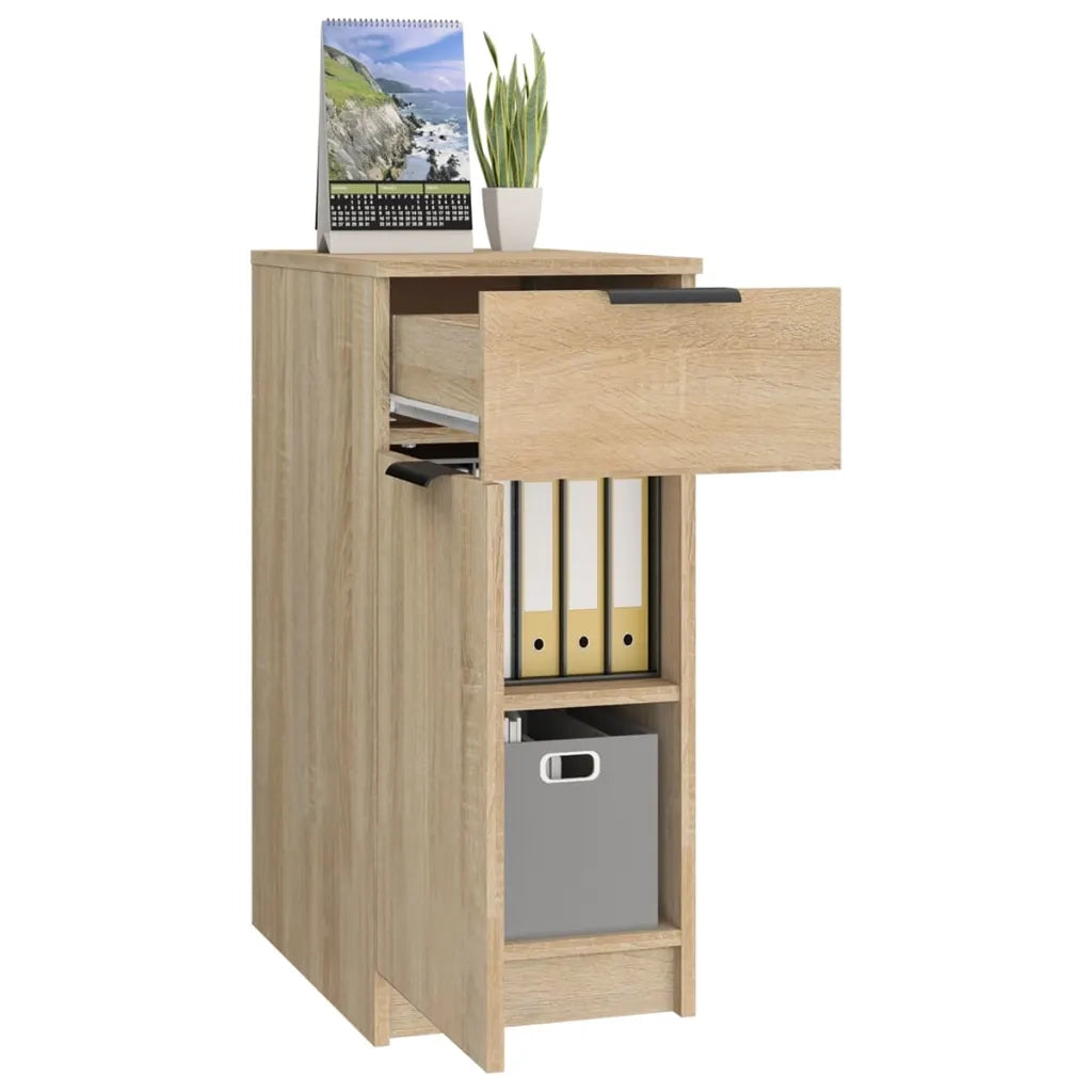 Armadietto da Scrivania Rovere Sonoma 33,5x50x75 cm Legno 811505