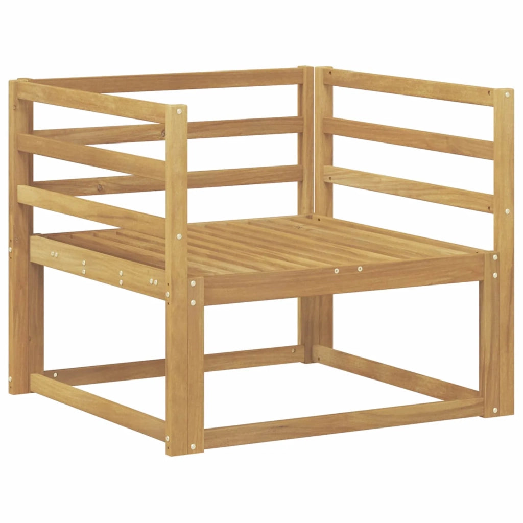 Divano centrale per esterno Legno di Acacia Massello Bianco