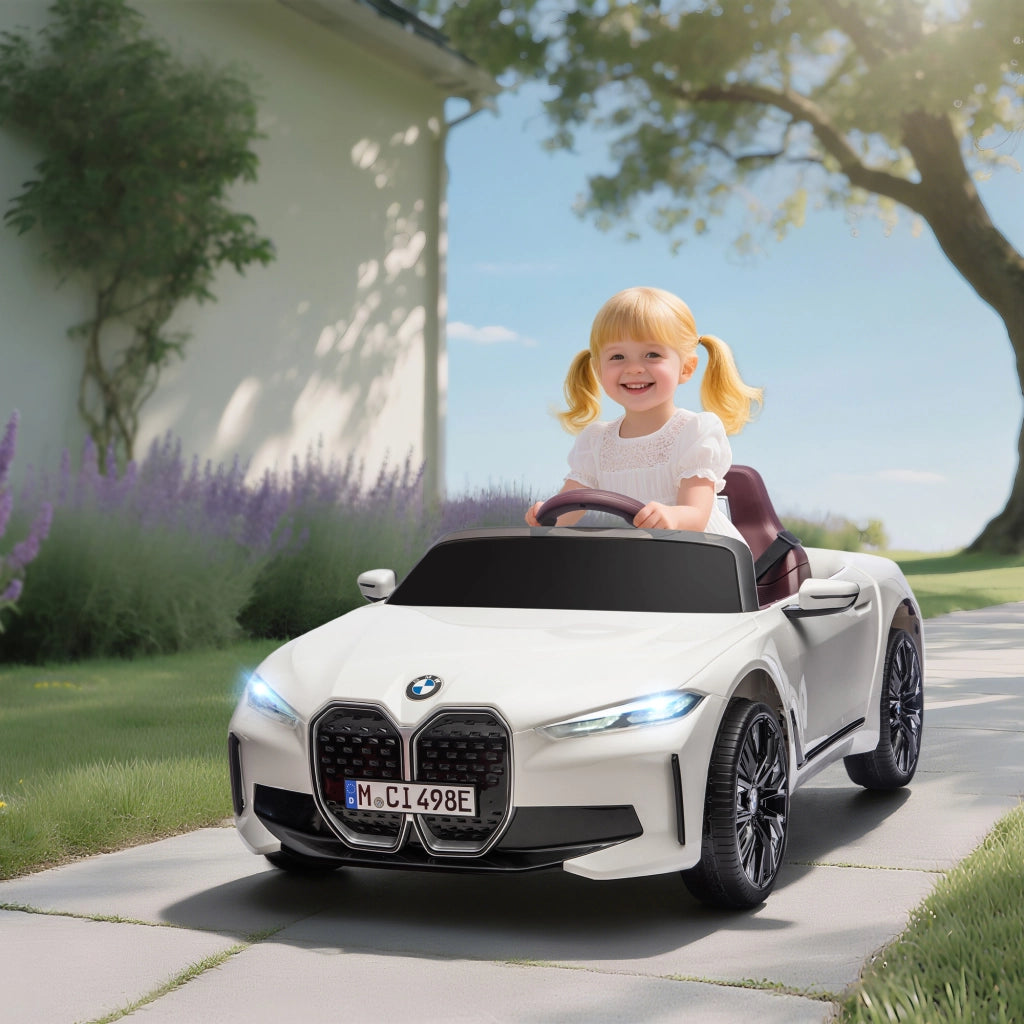 Automobile Bambini Elettrica con Telecomando ¨C zephmum ¨C Bianco 115x67x45 cm