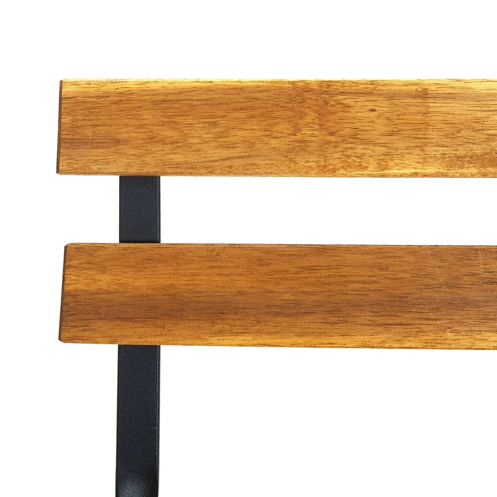 Sedie da Giardino Pieghevoli 2 pz in Acciaio e Massello Acacia 313160