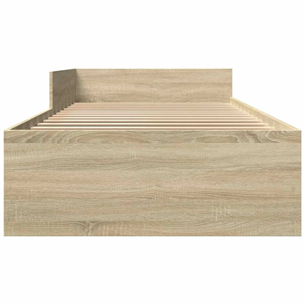 Struttura letto con testata Rovere Sonoma 80 x 200 cm