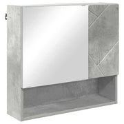 Mobiletto per Specchio | Armadio da bagno con porta Grigio cemento 59 x 17 x 55 cm
