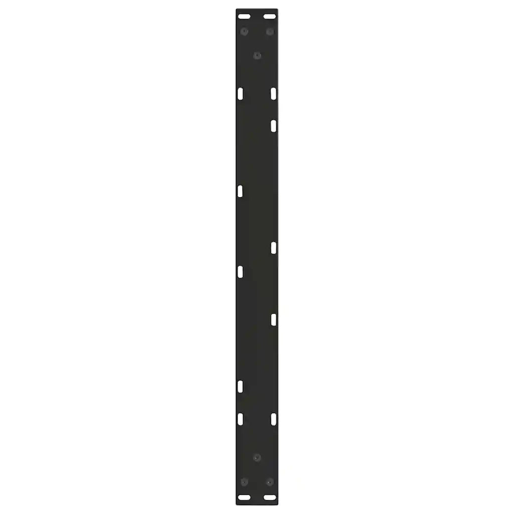 vidaXL Gambe per Tavolino da Caffè a Forma di V 2 pz Nere 70x(30-31,3) cm Acciaio