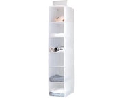 Organizzatore di armadio a muro con 6 pannelli per cappotti (bianco 20 cm)